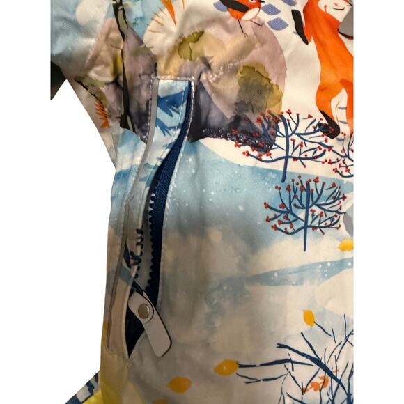 Reima baby down snowsuit bib size 9-12 months animal print - Picture 10 of 11